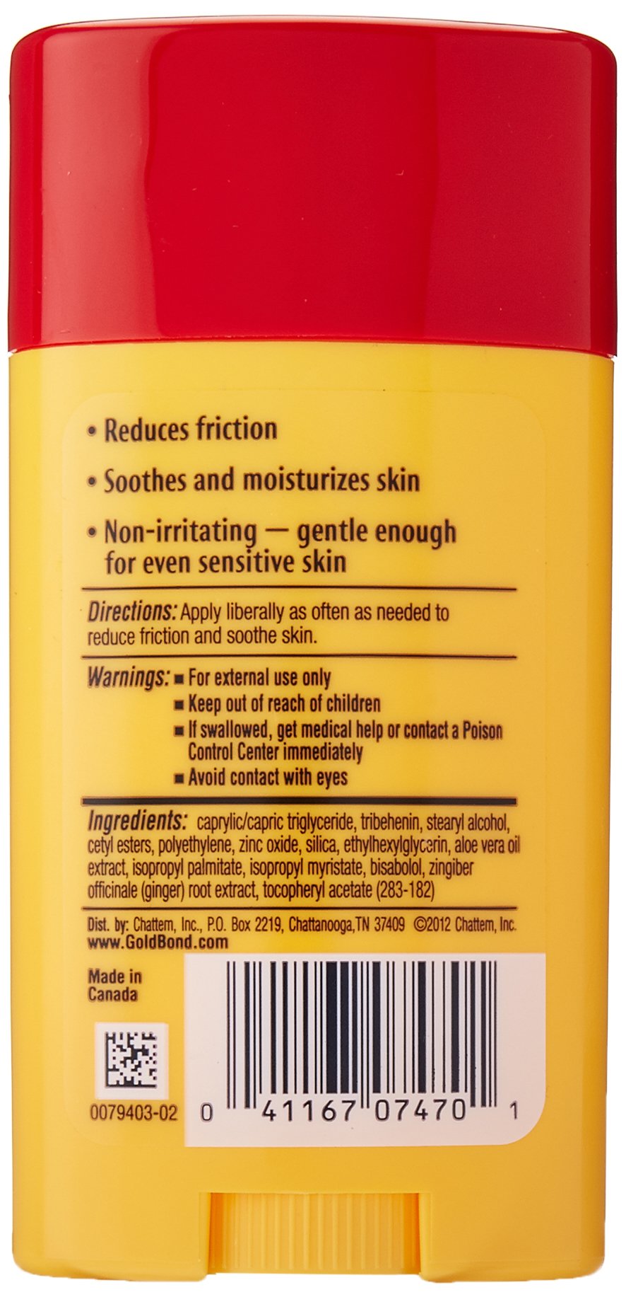 Gold Bond Friction Defense Stick Unscented 1.75 Ounce Beauty & Personal Care Gold Bond