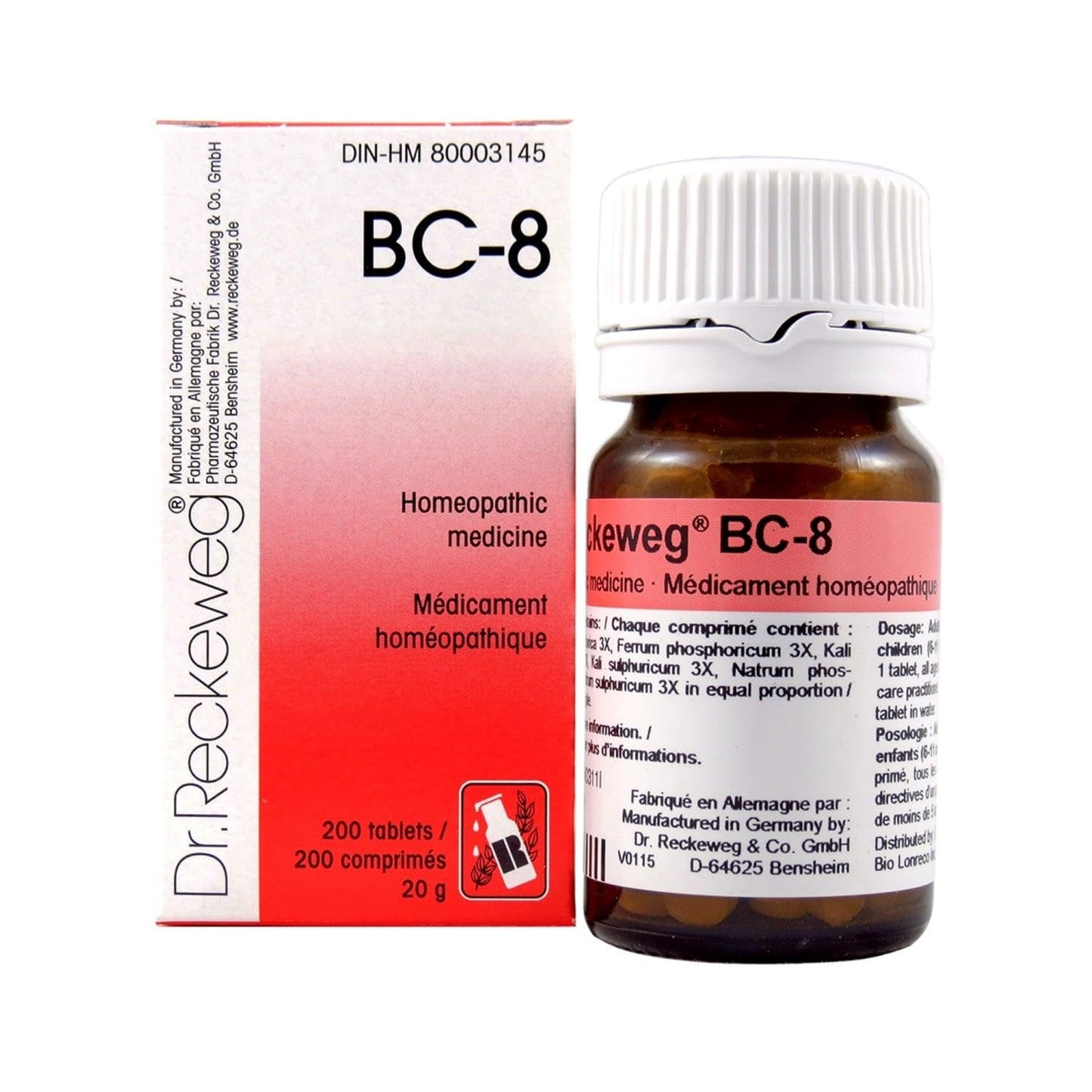 BC 8 Combination Salts by Dr. Reckeweg Beauty and Personal Care Dr. Reckeweg