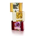 Nabila K Best of the Earth Glycerin Bar Soap Set of 3 | Vanilla Bean, Harvest Moon & Loveable | Natural, Vegan, Hypoallergenic | 100% Vegetable Beauty & Personal Care Nabila K