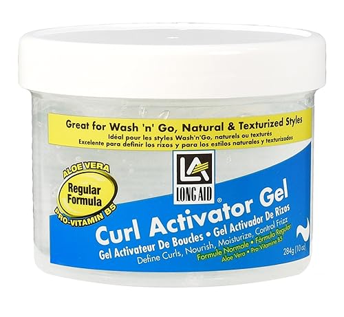 Long Aid Curl Activator Gel With Aloe Vera Regular 10.5 Oz Beauty & Personal Care Long Aid