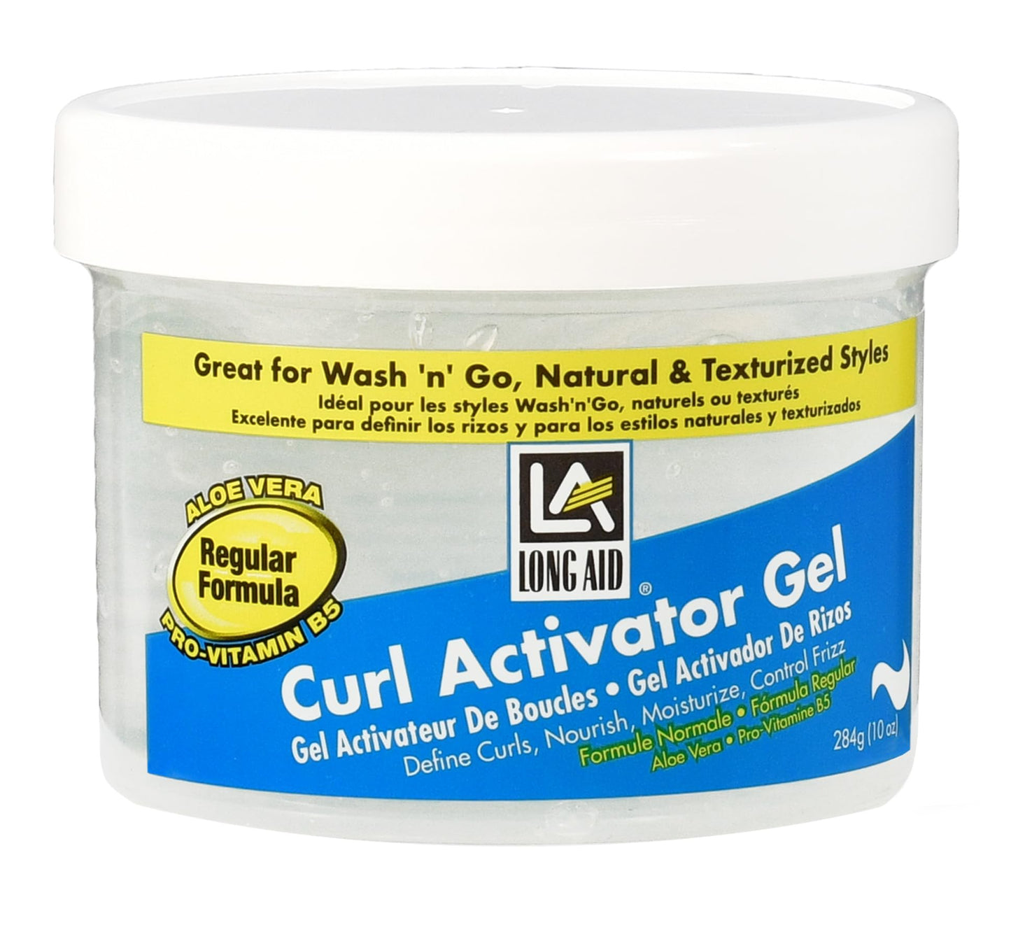 Long Aid Curl Activator Gel With Aloe Vera Regular 10.5 Oz Beauty & Personal Care Long Aid