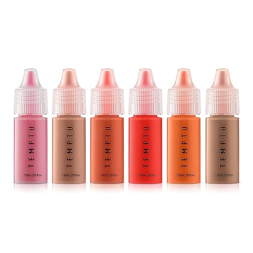 TEMPTU S/B Silicone-Based Airbrush Blush Starter Set: Long-Wear Makeup, Dewy Buildable Formula Brightens Complexion With Natural Flush Of Color | All Beauty & Personal Care TEMPTU