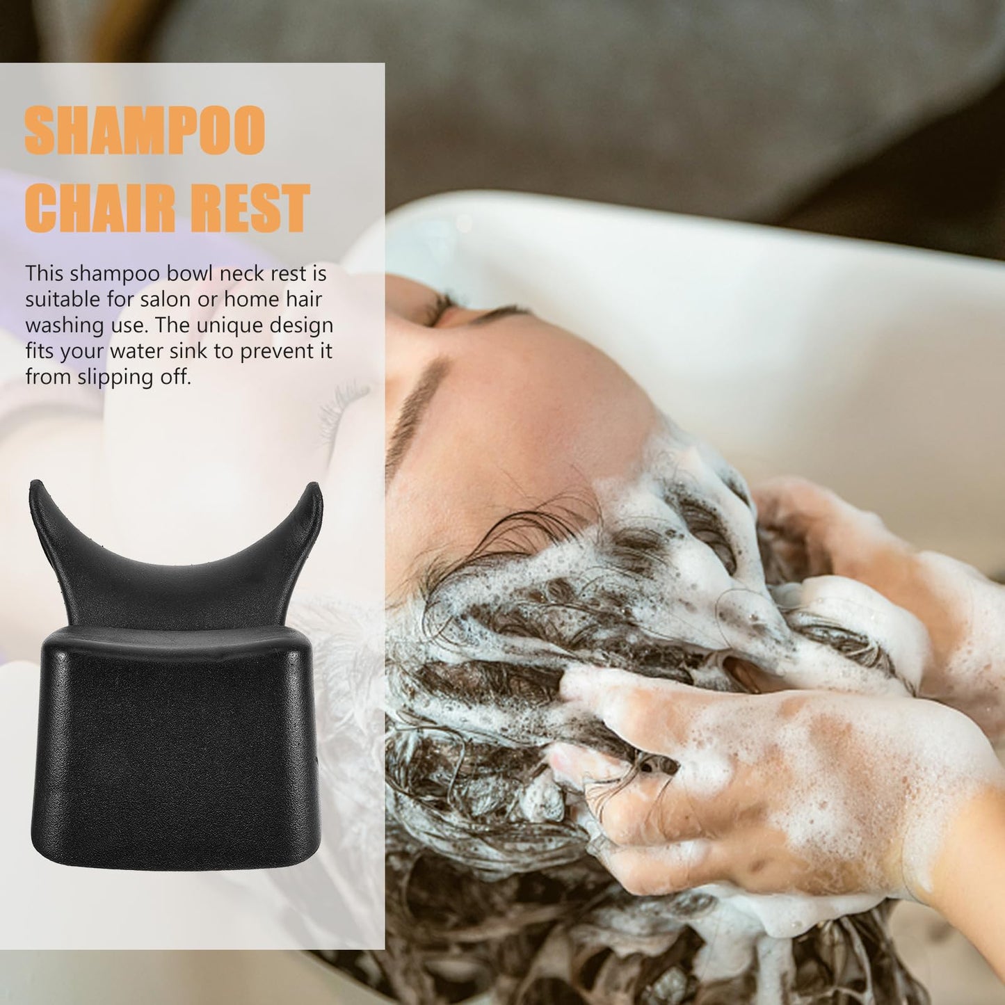 Beaupretty Shampoo Bed Pillow Salon Neck Cushion Silicone Non-Slip Hair Washing Cushion for Bathtub Spa Comfortable Neck Rest for Hair Salon Supplies Beauty and Personal Care Beaupretty