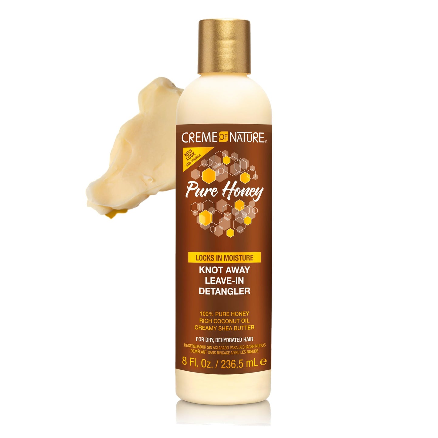 Creme of Nature Pure Honey Knot Away Leave-In Detangler, Instantly Detangles & Improves Manageability, With Coconut Oil & Shea Butter, For Dry Beauty & Personal Care Creme of Nature