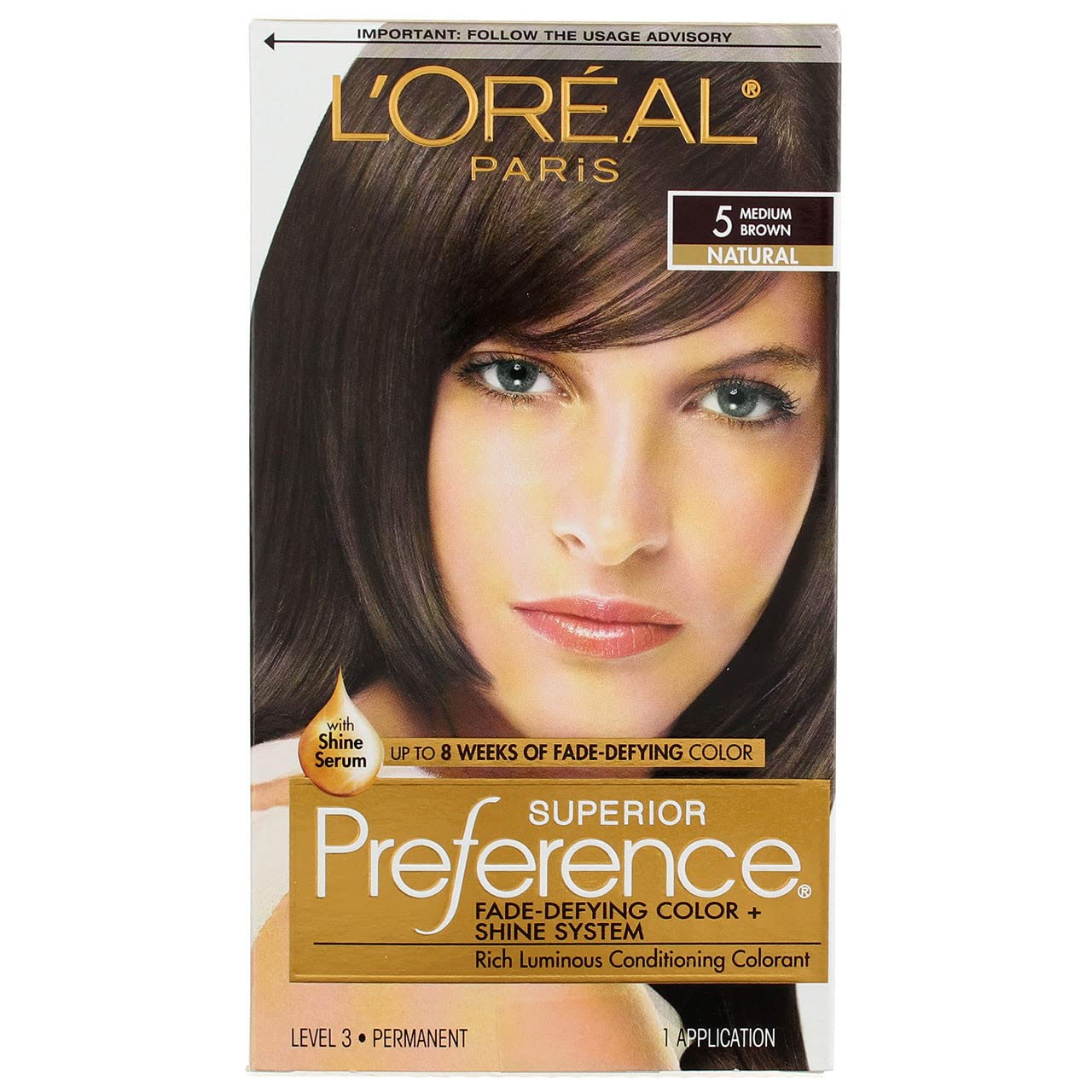 L'Oreal Superior Preference - 5 Medium Brown (Natural) 1 Each (Pack of 10) Beauty & Personal Care L'Oreal Paris