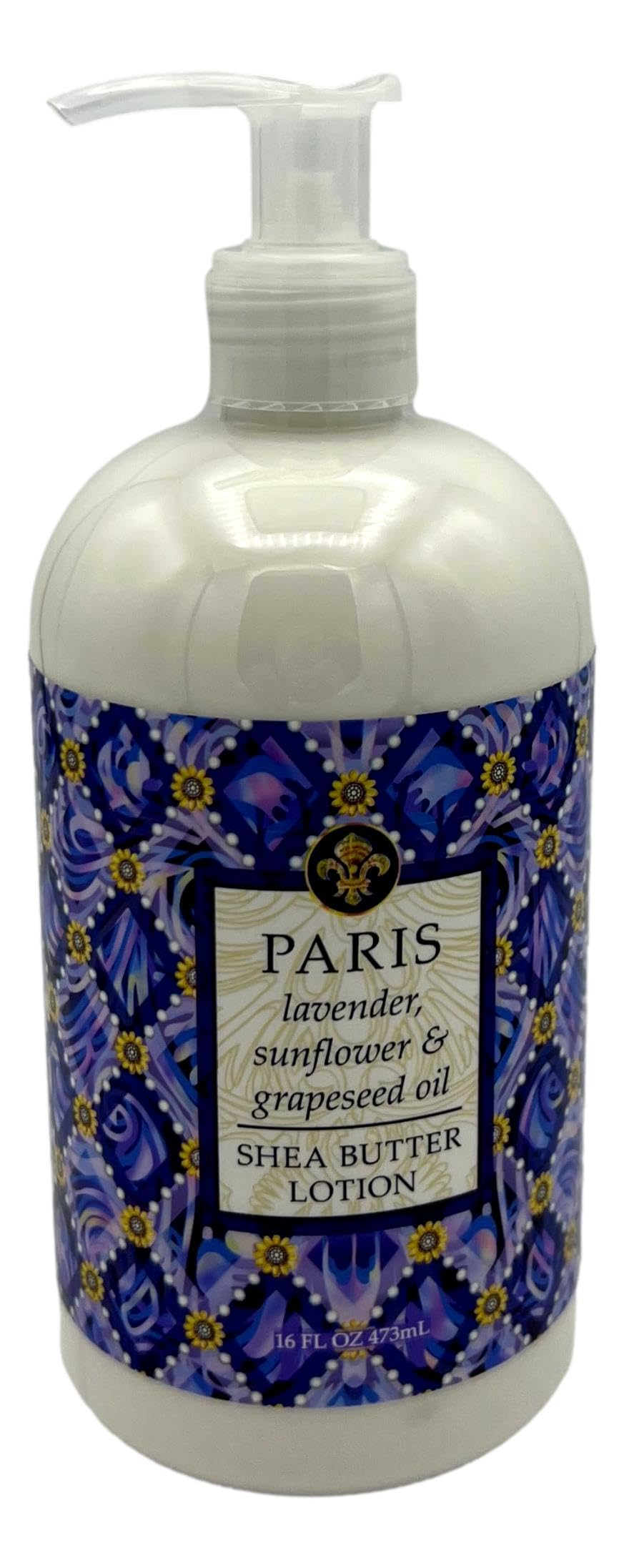 Greenwich Bay Trading Co., Destination Collection - Paris, Hand Soap and Shea Butter Lotion Set, 16 Ounces Each, Purple, white Beauty & Personal Care Greenwich Bay