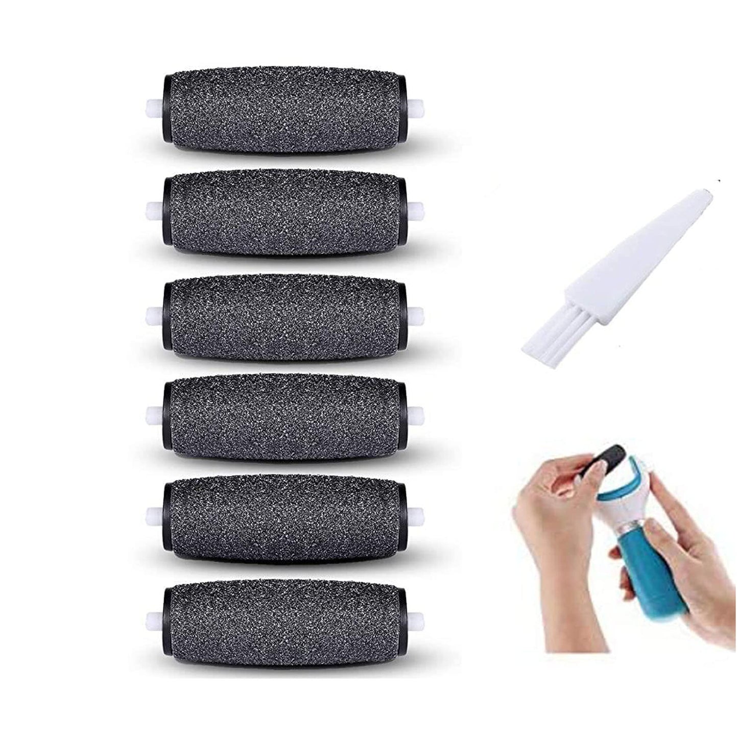6 Extra Coarse Replacement Roller Refill Heads for Amope Pedi Perfect Electronic Foot File with Diamond Crystals Beauty & Personal Care sankaragi