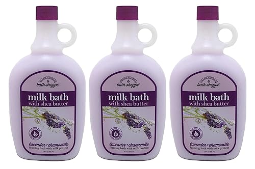 Village Nat. Bath Milk Bath Ultra-Moist Lavendr/Chamo 28 Ounce (828ml) (3 Pack) Beauty & Personal Care Village Naturals Therapy