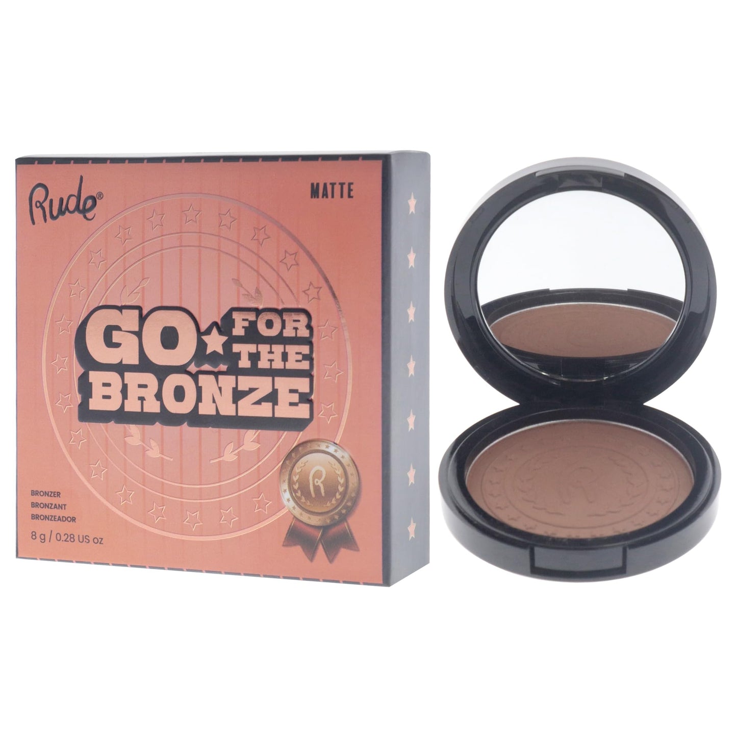 Go for the Bronze - Non Precious Metal by Rude Cosmetics for Women - 0.28 oz Bronzer Beauty & Personal Care RUDE