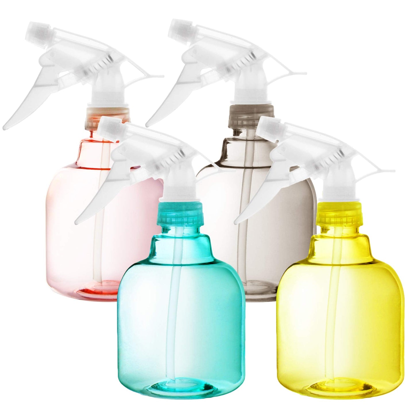 Youngever 4 Pack Empty Color Plastic Round Spray Bottles 16 Ounce Beauty & Personal Care Youngever