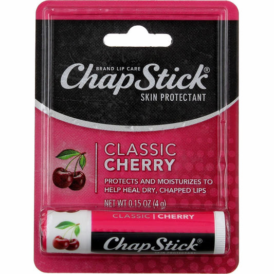 0.15 Oz Cherry Flavor Skin Protectant Flavored Lip Balm Tube (Pack of 2) Beauty and Personal Care ChapStick
