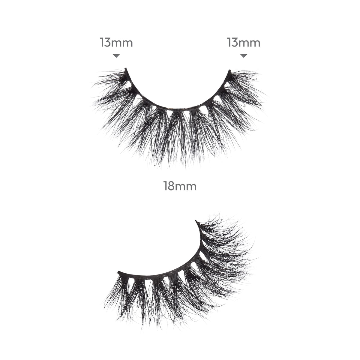 i-ENVY False Lashes Luxury Mink Collection Eyelashes 100% Real Mink Glamorous Eye Look Lashes Maximum Fluffiness 3D Multi-Curl Angle