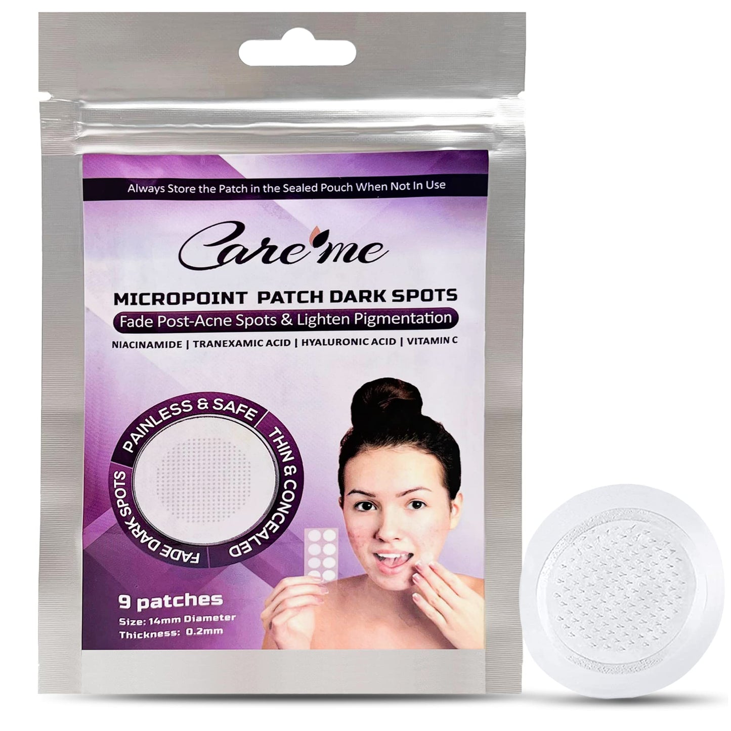 Microdart Dark Spot Patch with 127 Micropoints (1 Pack of 9 Patches) - Fades & Brightens Acne Marks, Dark Spots & Discoloration - Post-Acne Treatment Beauty & Personal Care Care me