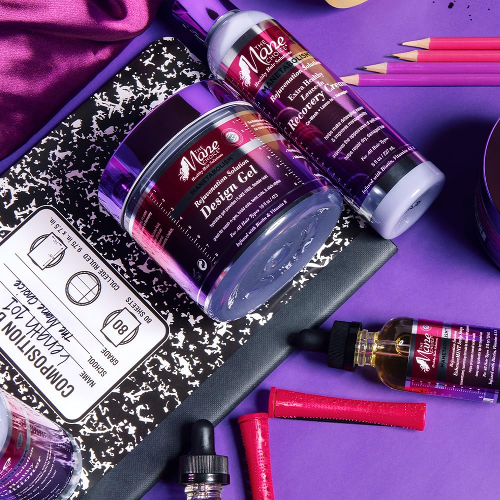 The Mane Choice Manetabolism Rejuvenation Solution Design Hair Gel, Twist & Braid Gel with Lasting Flexible Hold for Hair Shine & Strength, Helps Beauty & Personal Care The Mane Choice
