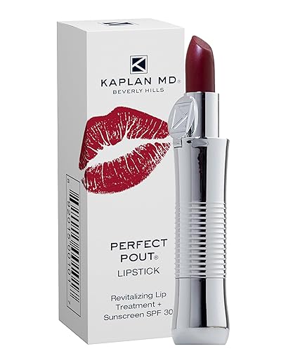 KAPLAN MD Perfect Pout Lipstick, Revitalizing Treatment + SPF 30 Sunscreen, 0.11 oz Beauty & Personal Care KAPLAN MD