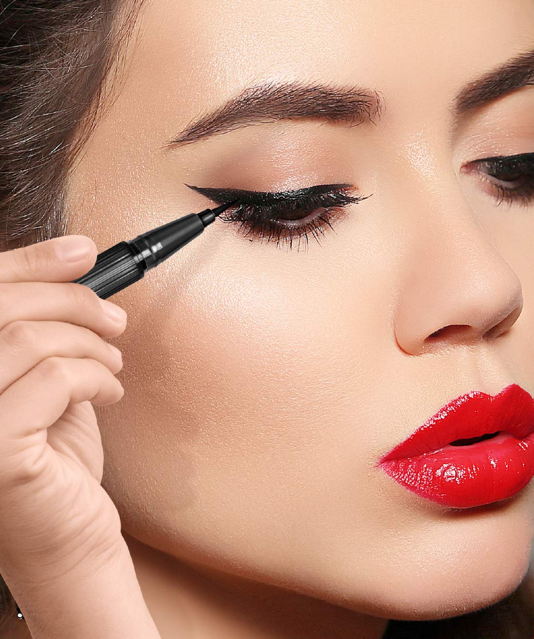 Kokie Retractable Liquid Eyeliner, Pointed Felt Tip, Waterproof & Smudge Free, Long-lasting, Vegan, Cruelty-Free Beauty & Personal Care Kokie