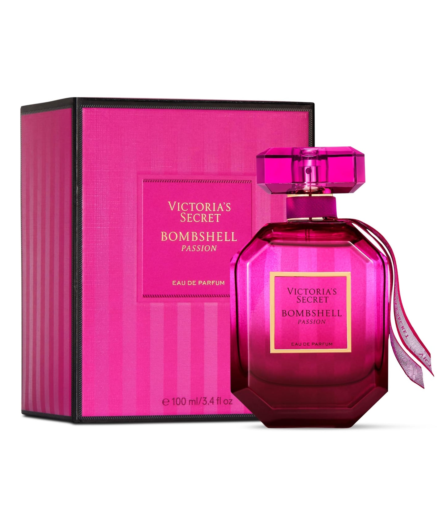 Victoria's Secret Bombshell Passion Eau de Parfum, Notes of Sparkling Cassis, Queen Peony & Fuchsia Rose, Perfumes for Women (3.4 oz) Beauty & Personal Care Victoria's Secret