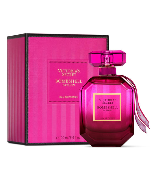 Victoria's Secret Bombshell Passion Eau de Parfum, Notes of Sparkling Cassis, Queen Peony & Fuchsia Rose, Perfumes for Women (3.4 oz) Beauty & Personal Care Victoria's Secret