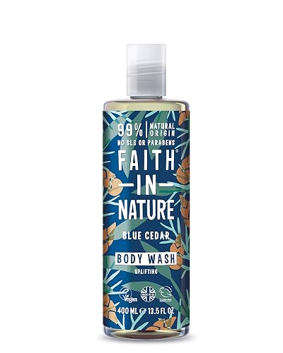 Faith In Nature Blue Cedar Body Wash 1 x 400ml Beauty & Personal Care FAITH IN NATURE