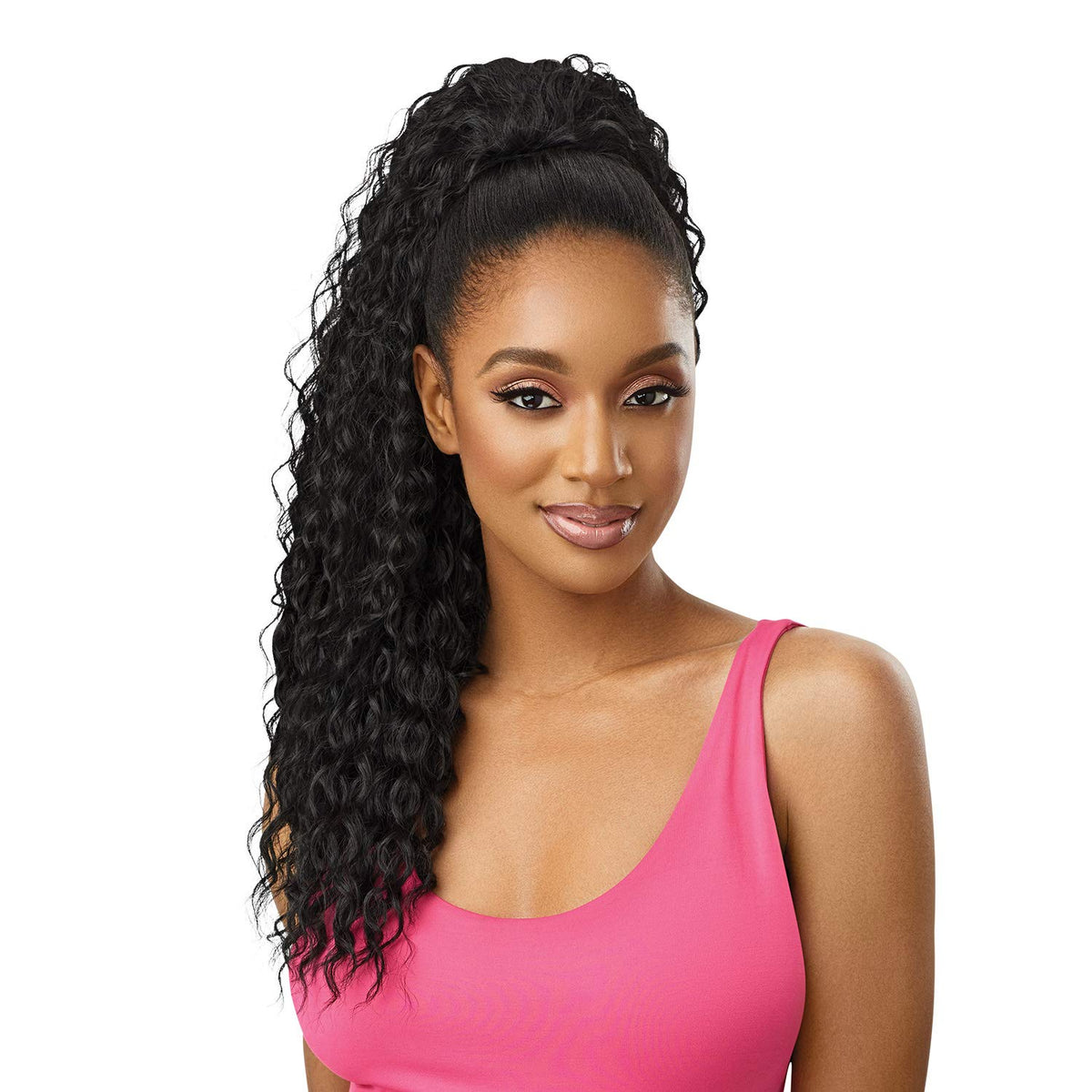 Outre Ponytail Pretty Quick Deep Curl 24" (DRHAZBRN)