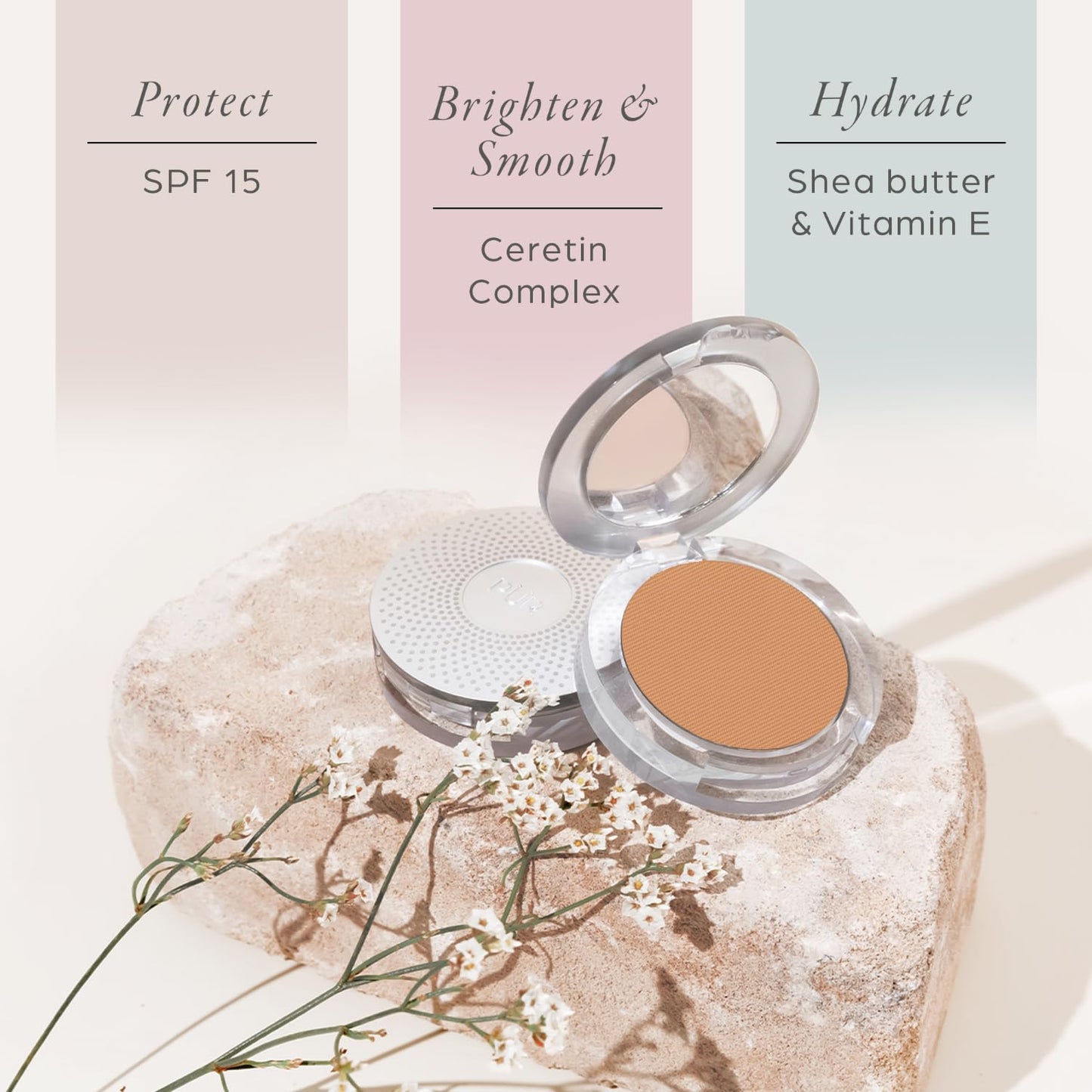 PUR Beauty 4-in-1 Pressed Mineral Makeup Powder Foundation with SPF 15 - Concealer & Finishing Compact Pressed Powder for Face - Buildable Medium Beauty & Personal Care PÜR MINERALS