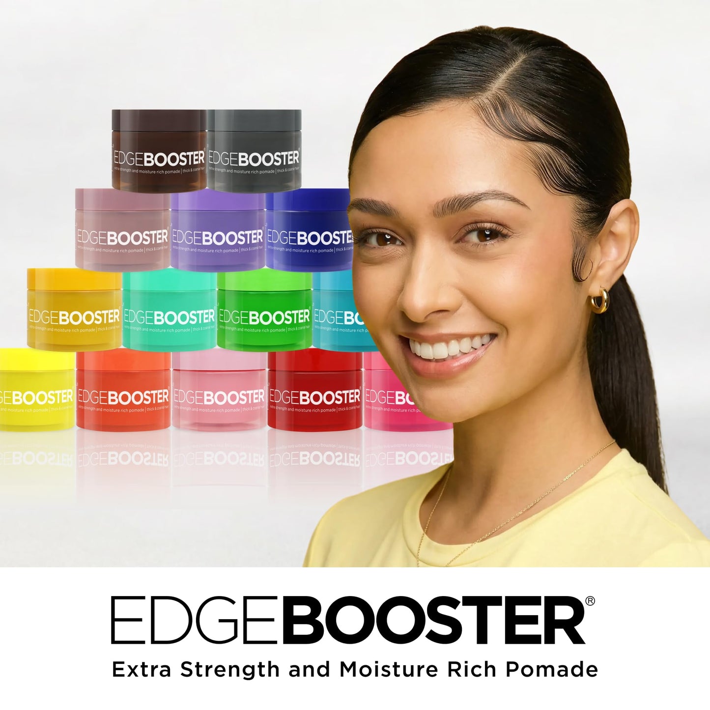 Style Factor Edge Booster Extra Strength & Moisture Rich Pomade | Strong Hold Edge Control Gel for Thick & Coarse Hair | High Shine, Non-Greasy Beauty & Personal Care Style Factor