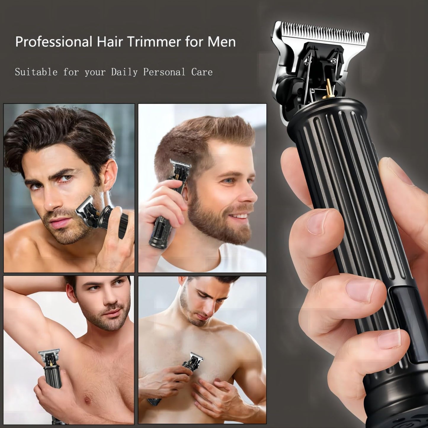 Roziapro Beard Trimmer for Men Professional Hair Clippers Cordless Zero Gapped Edgers Clippers Rechargeable Barber Clipper T Blade Liners Trimmer Beauty and Personal Care Roziapro