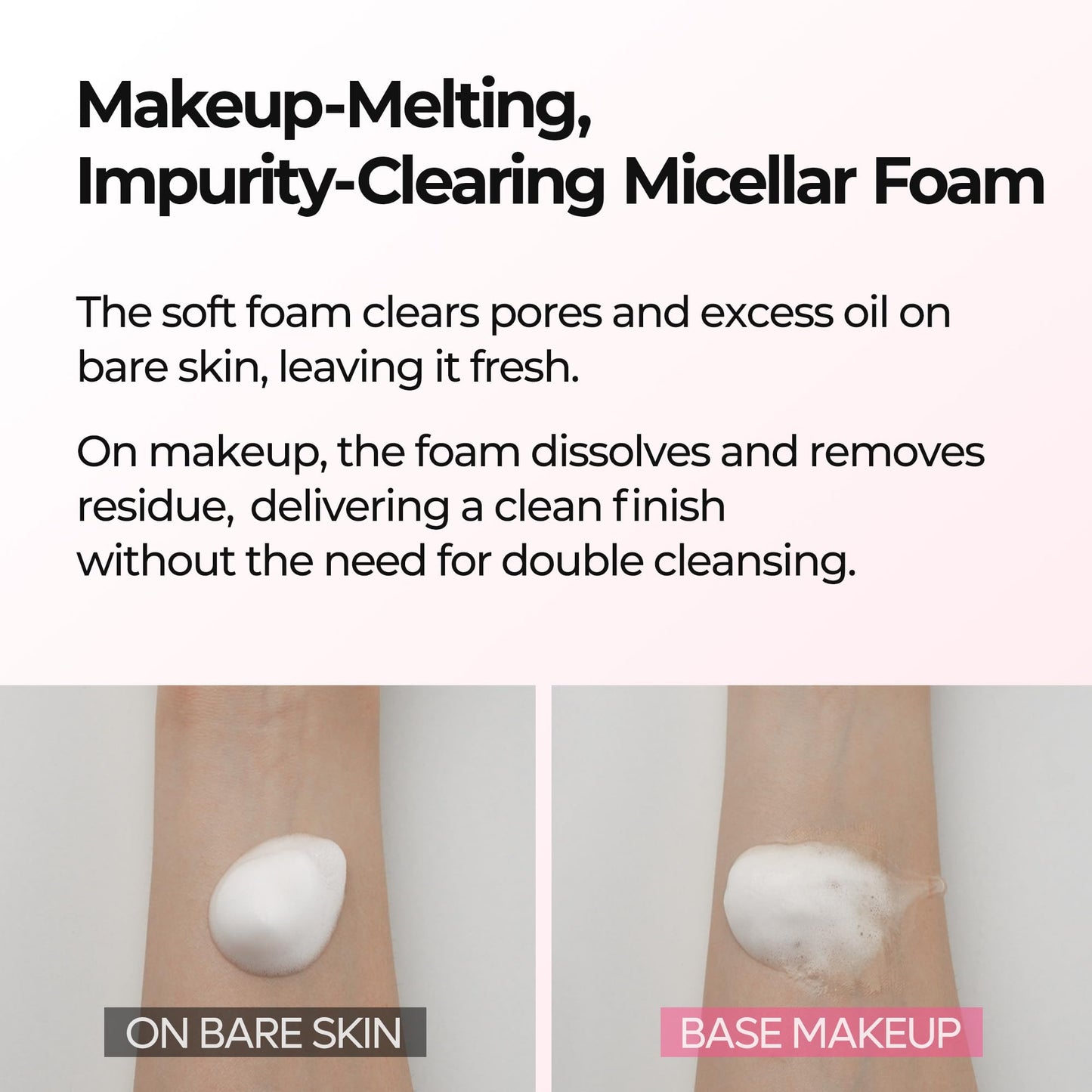 Dr.Melaxin Melting Bubble Foaming Cleanser - Micellar Makeup Remover Face Wash with Calamine and Niacinamide, No Double Cleansing Needed, Gentle Foam Beauty and Personal Care Dr.Melaxin