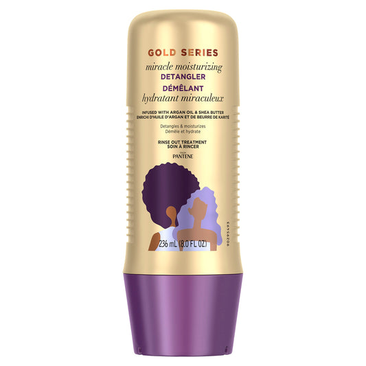 Pantene Gold Series Detangler Treatment for Curly and Coily Hair with Argan Oil and Shea Butter, 8 Fl Oz Beauty & Personal Care Pantene