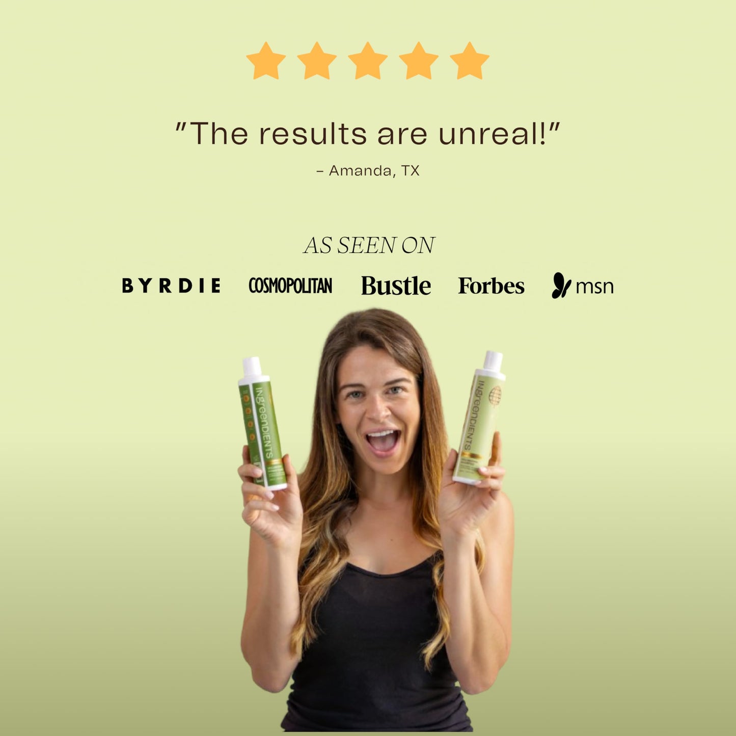 Ingreendients Non Toxic Sulfate Free Volumizing Shampoo & Conditioner with Organic Ingredients For Fine & Thin Hair - Color Safe, Paraben & Gluten Beauty & Personal Care Ingreendients