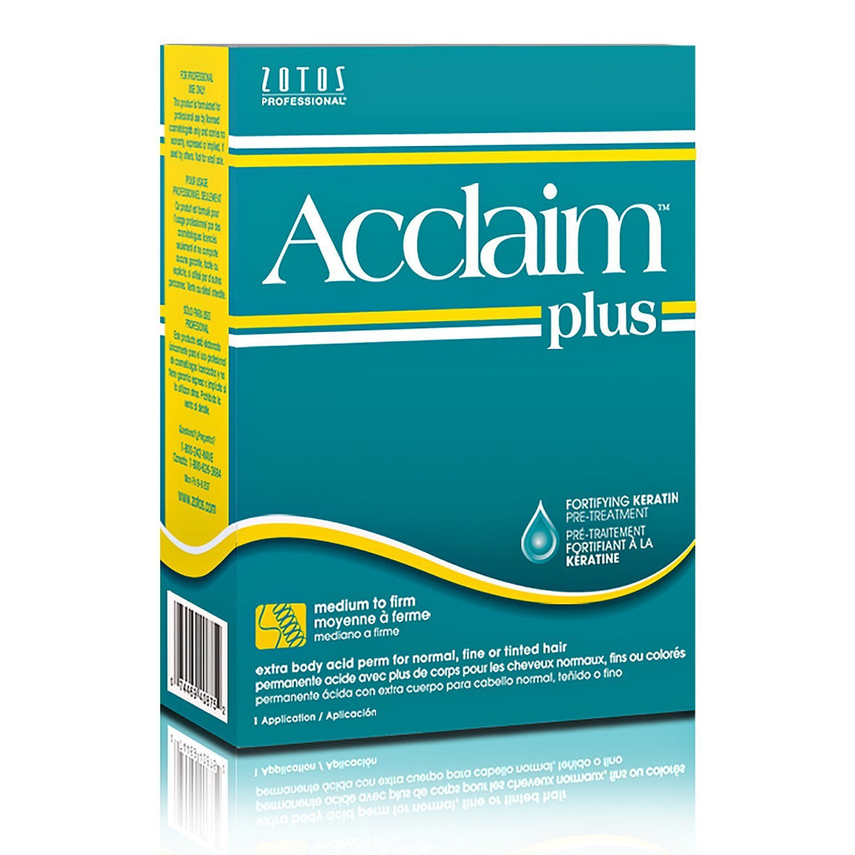Zotos Acclaim Plus Extra Body Acid Perm Unisex Treatment 1 Application