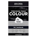 John Frieda Precision Foam Colour, Blue Black 2A, Full-coverage Hair Color Kit, Anti-Fade Gray Coverage, Deep Color Saturation Hair Dye, 1 Application Beauty & Personal Care John Frieda