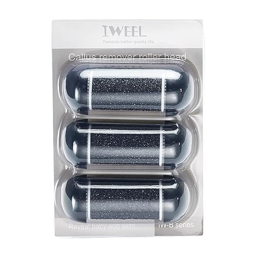 3 Coarse Replacement Roller Head for Model IW-9043 IW-9046 Electric Callus Remover Foot File Pedicure Tools for Feet Callus Shaver Pedicure kit Beauty & Personal Care IWEEL