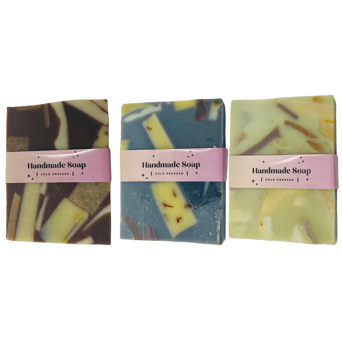G.B.S All Natural Vegan Unscented Cold Pressed Hand and Body Soap for Sensitive Skin - Coconut Oil Nourishing and Gentle (Pack of 3) Beauty & Personal Care G.B.S