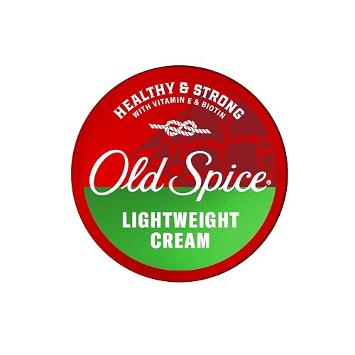 Old Spice Mens Hair Cream, Lightweight Cream, Healthy & Strong with Vitamin E & Biotin, Mens Hair Styling, Low-Medium Hold, Matte Finish, 2.22 oz Beauty & Personal Care Old Spice