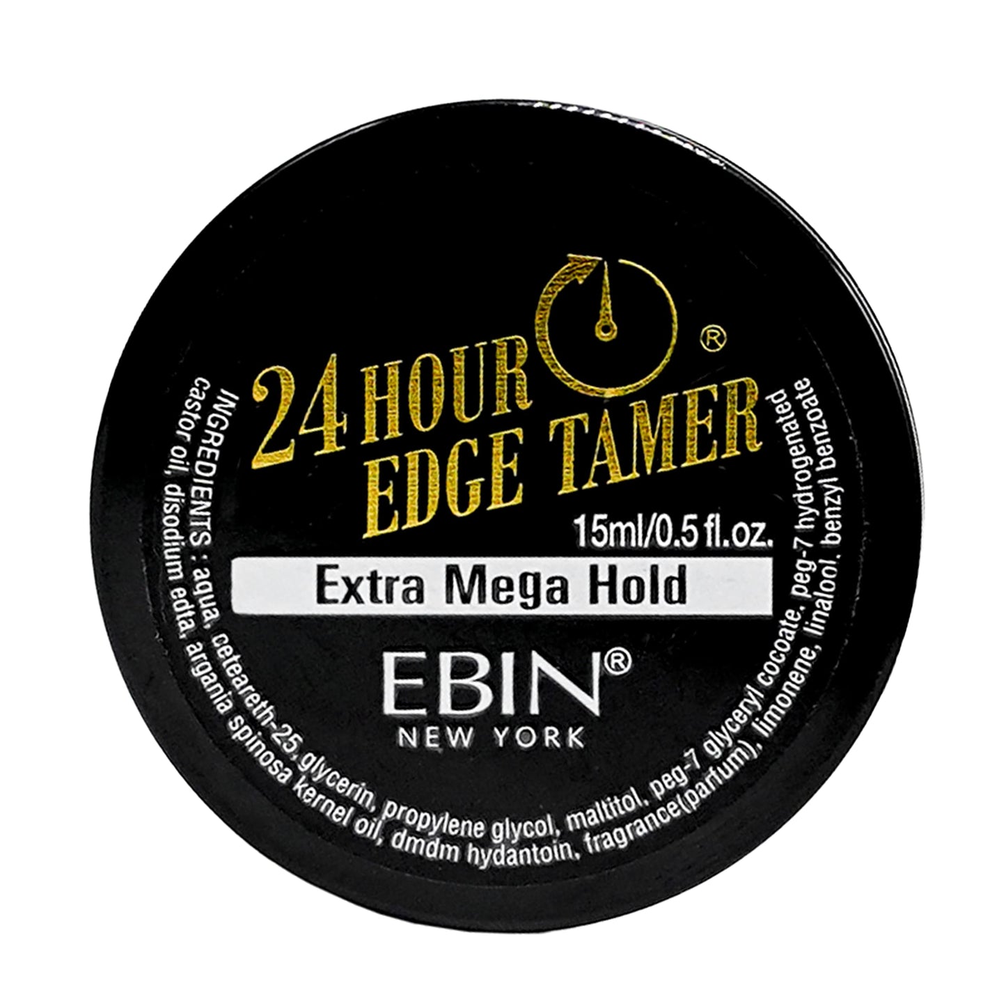 EBIN NEW YORK 24 Hour Edge Tamer Extra Mega Hold 0.5Fl Oz Strong Edge Control Gel, No Flaking, Sleek Smooth Finish, Long Lasting, Argan & Castor Oil Beauty & Personal Care EBIN NEW YORK