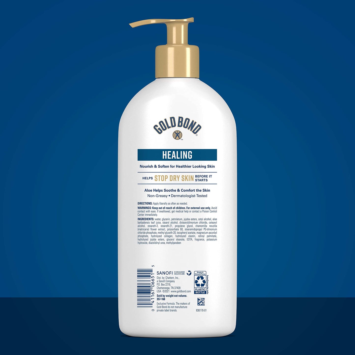 Gold Bond Healing Hydrating Lotion, 14 oz., Body Lotion with Aloe, Moisturizes, Immediate 24-Hour Hydration Beauty & Personal Care Gold Bond