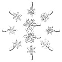 Boderier 10 Pack Snowflake Hair Clips Winter Christmas Rhinestone Snowflake Hairpin Hair Barrette Accessories Silver Beauty & Personal Care boderier