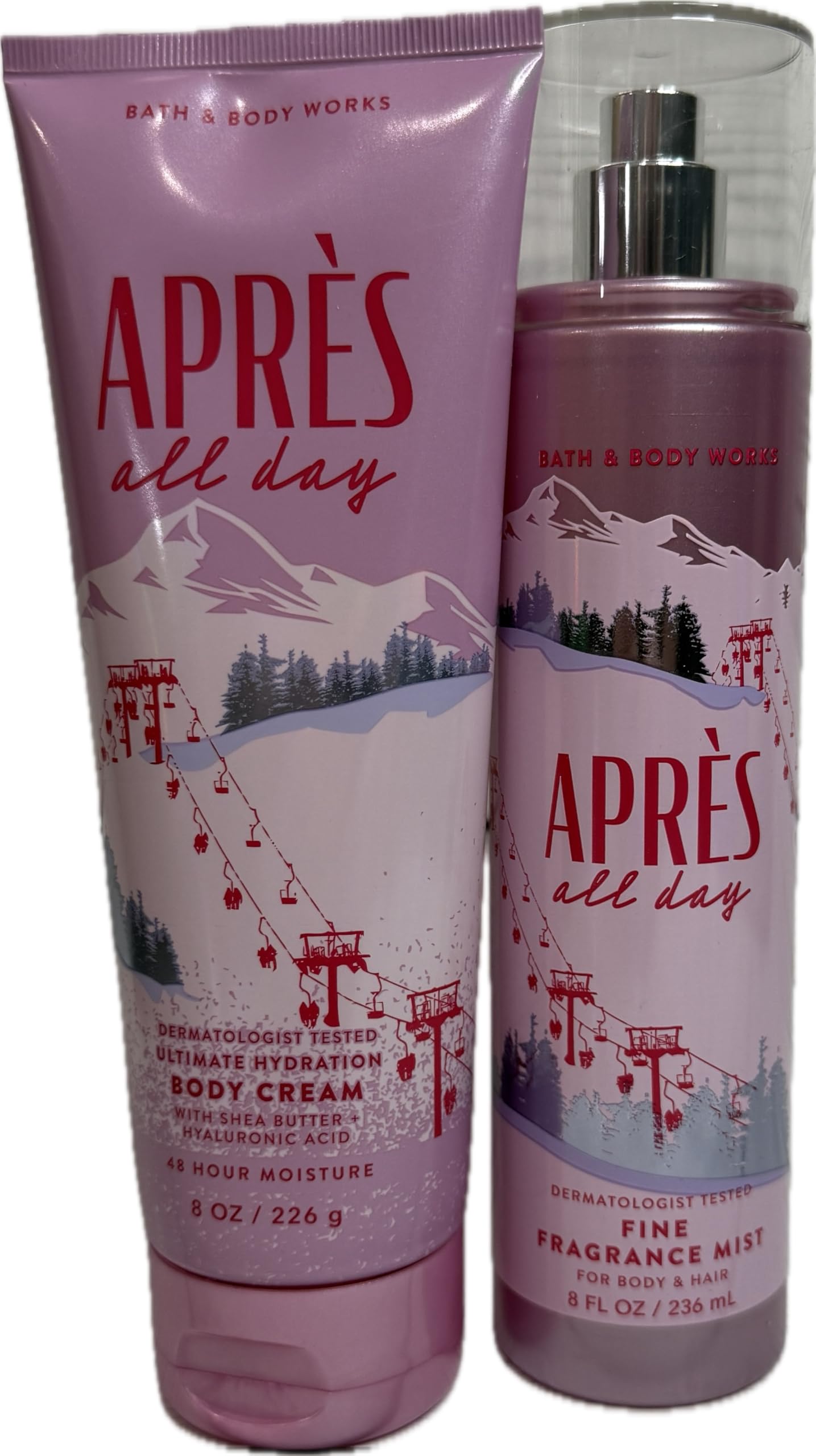 Bath & Body Works Womens Après All Day Body Cream and Fine Fragrance Mist 2 Piece Set Beauty and Personal Care Bath & Body Works