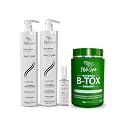 I Belli Capelli Ravenna Hair Straightening Kit - Organic Hair B-tox, Aloe Vera Shampoo & Conditioner, Repair Oil - Anti-Frizz, Intense Hydration Beauty & Personal Care I Belli Capelli