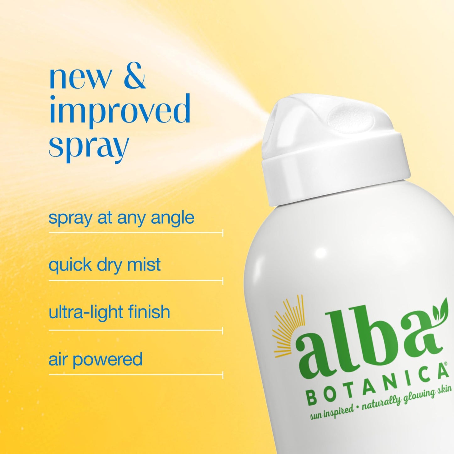 Alba Botanica Sensitive Sunscreen Spray for Face and Body, Fragrance-Free, Broad Spectrum SPF 50, Water Resistant, 5 fl. oz. Bottle Beauty & Personal Care Alba Botanica