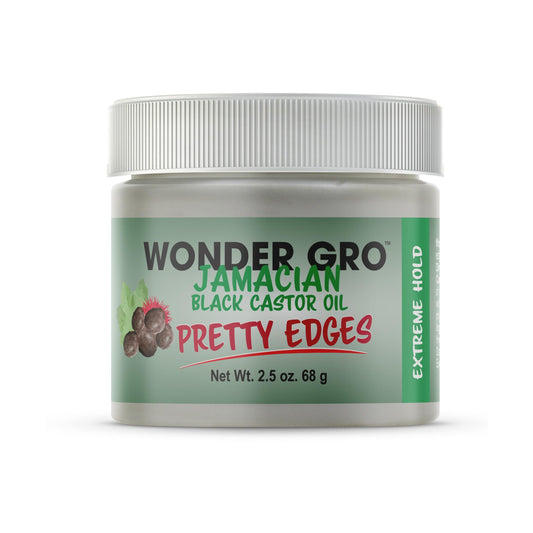 Wonder Gro Jamaican Black Castor Oil Edge Gel for Extreme Hold, 2.4 oz - Soften & Control Hair Beauty & Personal Care Wonder Gro