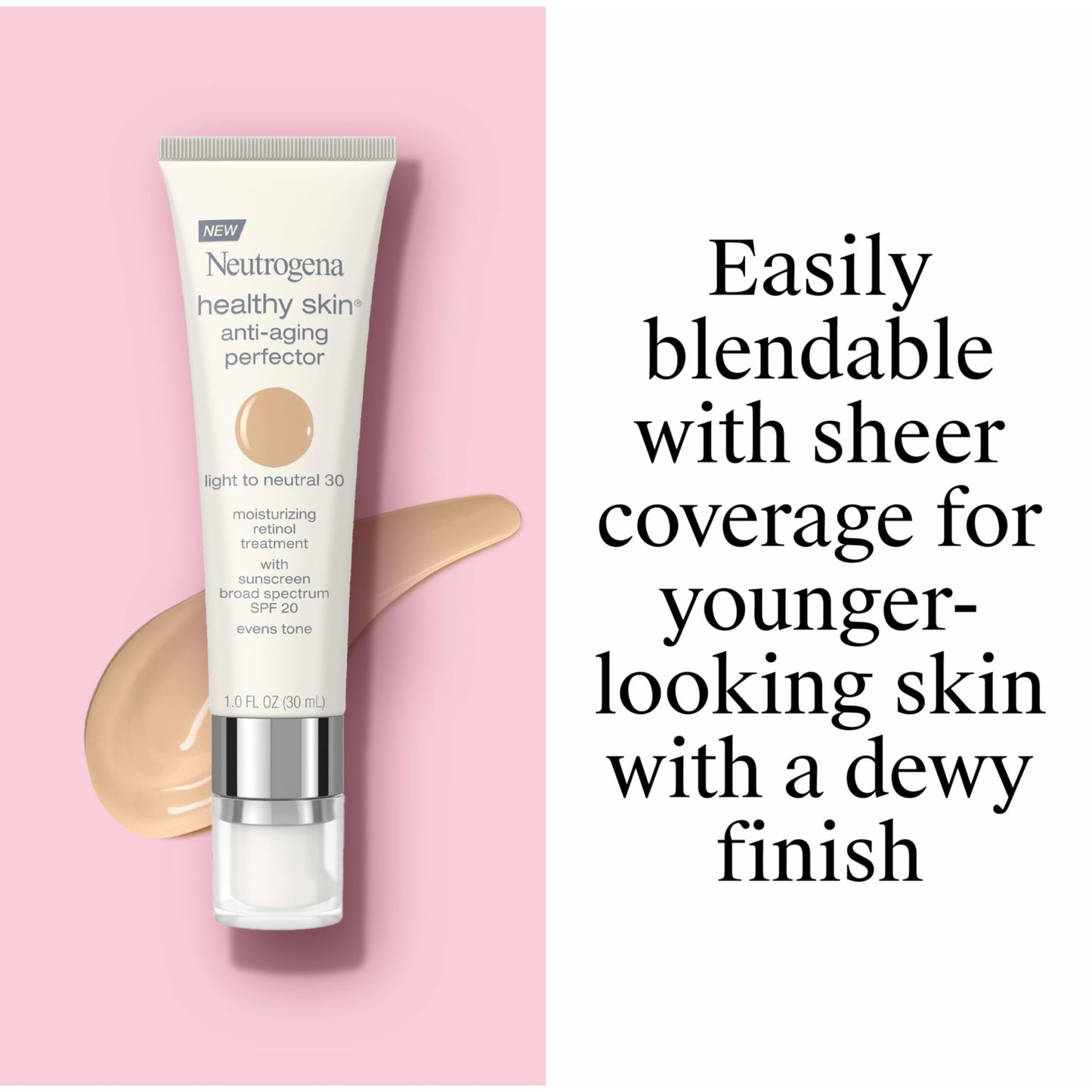 Neutrogena Retinol Treatment & Tinted Facial Moisturizer, Healthy Skin Anti-Aging Perfector, Broad Spectrum SPF 20 Sunscreen & Titanium Dioxide Beauty & Personal Care Neutrogena