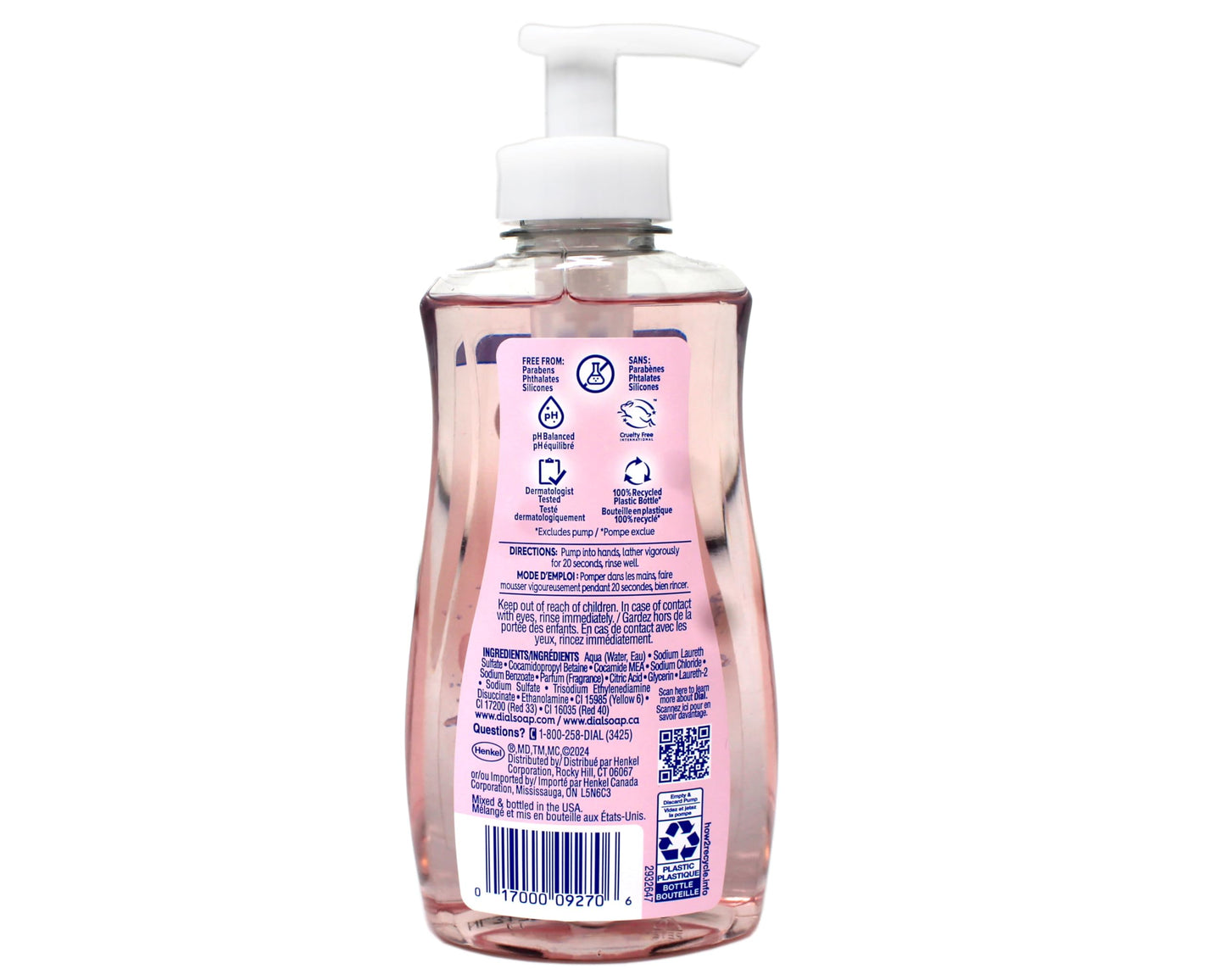 Dial Himalayan Pink Salt & Water Lily Hand Soap with Moisturizer 7.5 Oz (Pack of 6) Beauty & Personal Care Dial