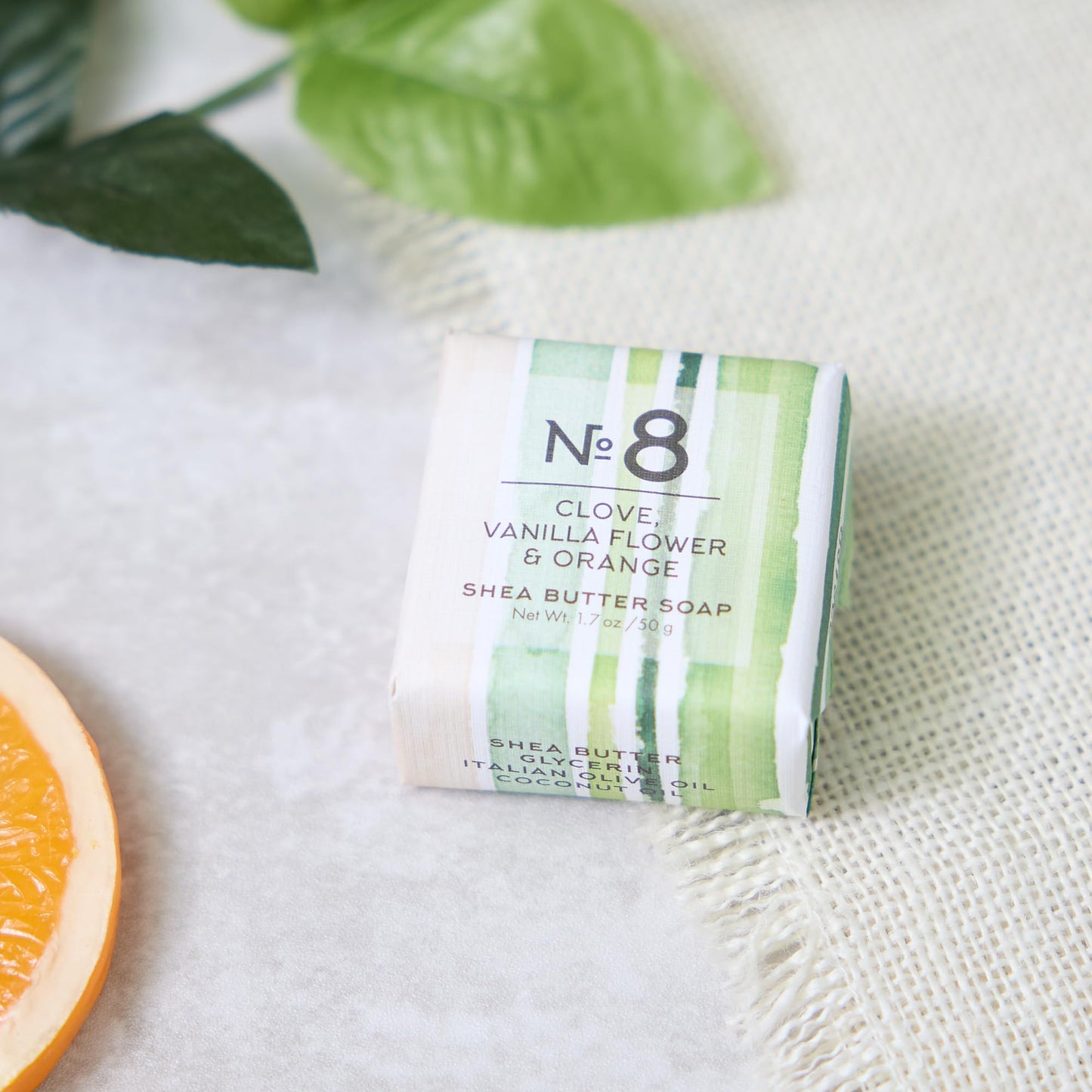 Via Mercato Travel Sized Italian Soap Bar (50g) - No. 8 Clove, Vanilla Flower and Orange Beauty & Personal Care Via Mercato
