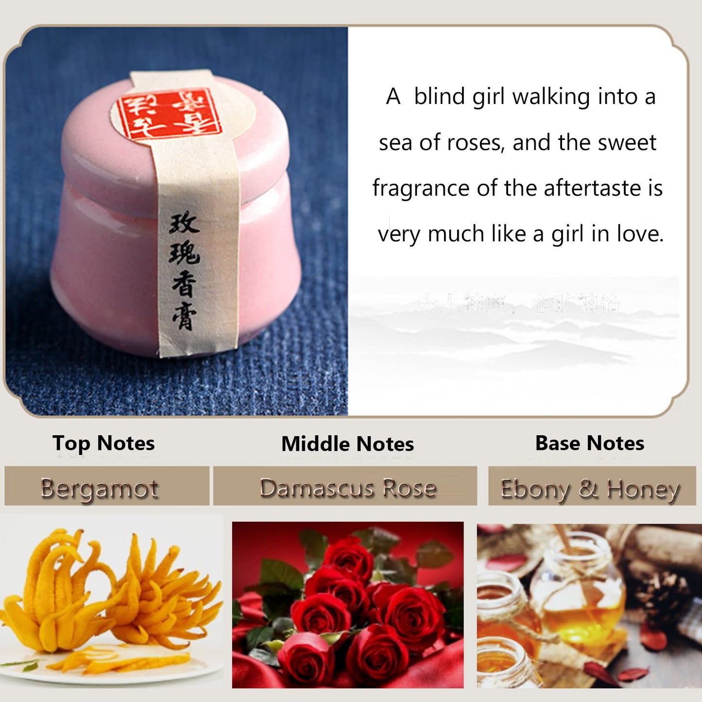 Grospe 3PCS Solid Balm Sets - Solid Perfume Portable Pocket Ceramic Jar - Perfect for Travel Use - Natural Rose Ambergris Ebony Fragrance for Men Beauty & Personal Care Grospe