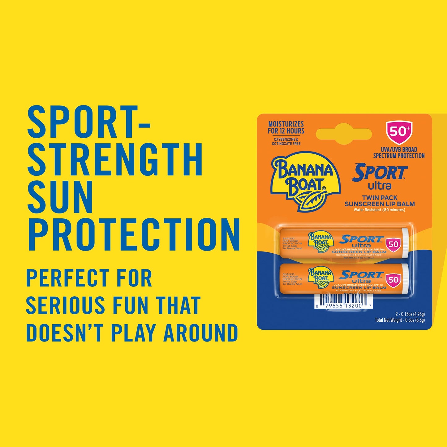 Banana Boat Sport Ultra SPF 50 Lip Sunscreen Twin Pack SPF Lip Balm Pack, Banana Boat Lip Balm SPF 50, Oxybenzone Free Sunscreen, Lip Sunblock, Travel Beauty & Personal Care Banana Boat
