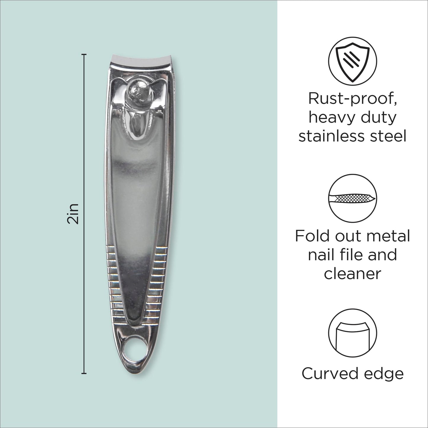 Diane D904 Stainless Steel Nail Clippers with Fold Out File - 72 Count (Pack of 1) Beauty & Personal Care Diane