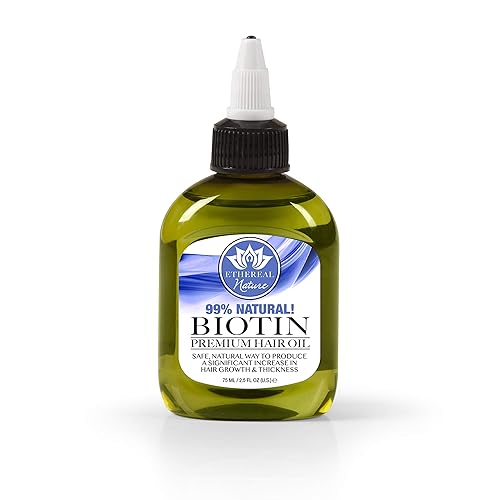 Ethereal Nature 99% Natural Hair Oil Blend with Biotin, clear, 2.54 Fl Oz Beauty & Personal Care Ethereal Nature