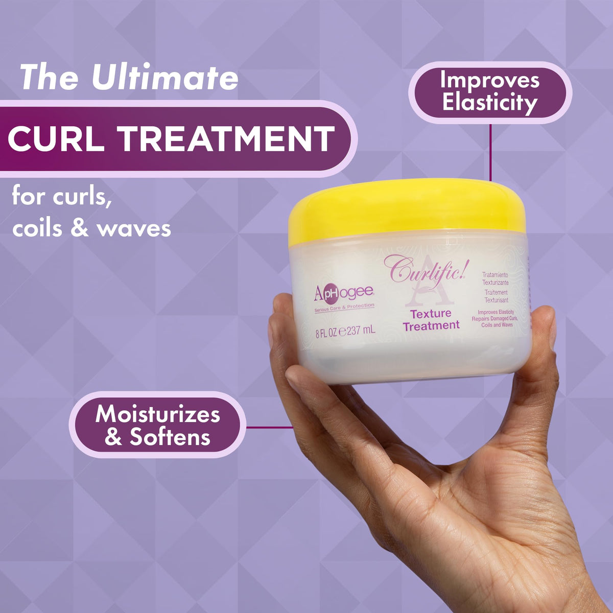 Aphogee Curlific Hair Mask Texture Treatment for Curly Hair (8 Fl Oz)